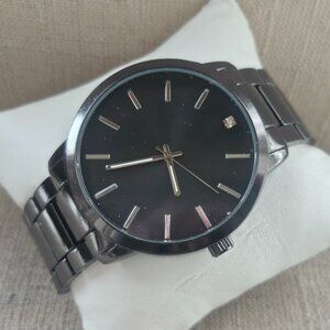 FMD Men Watch Black Tone Analog Wrist Watch